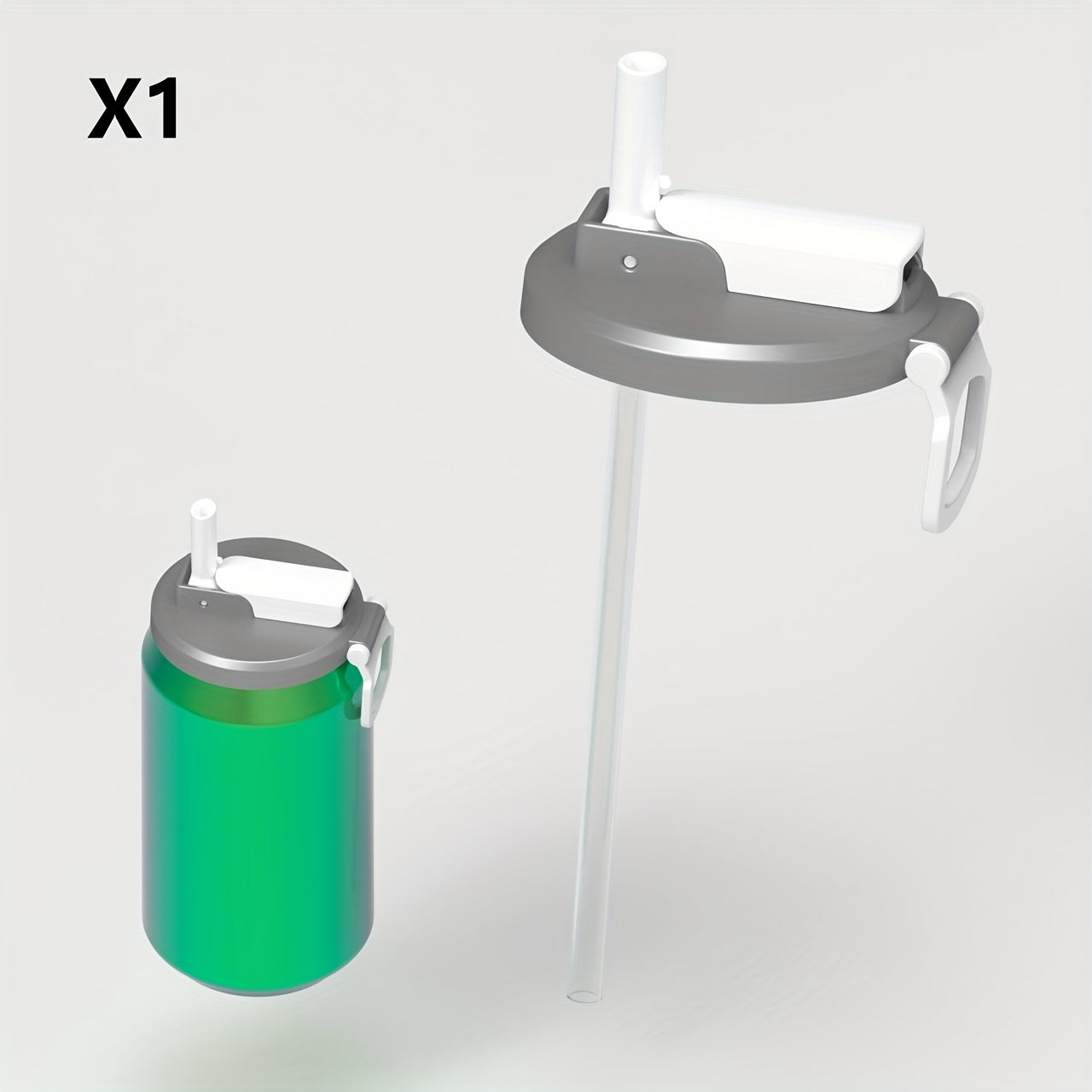 Zingg Lid - Reusable Can Lid With Built-In Straw