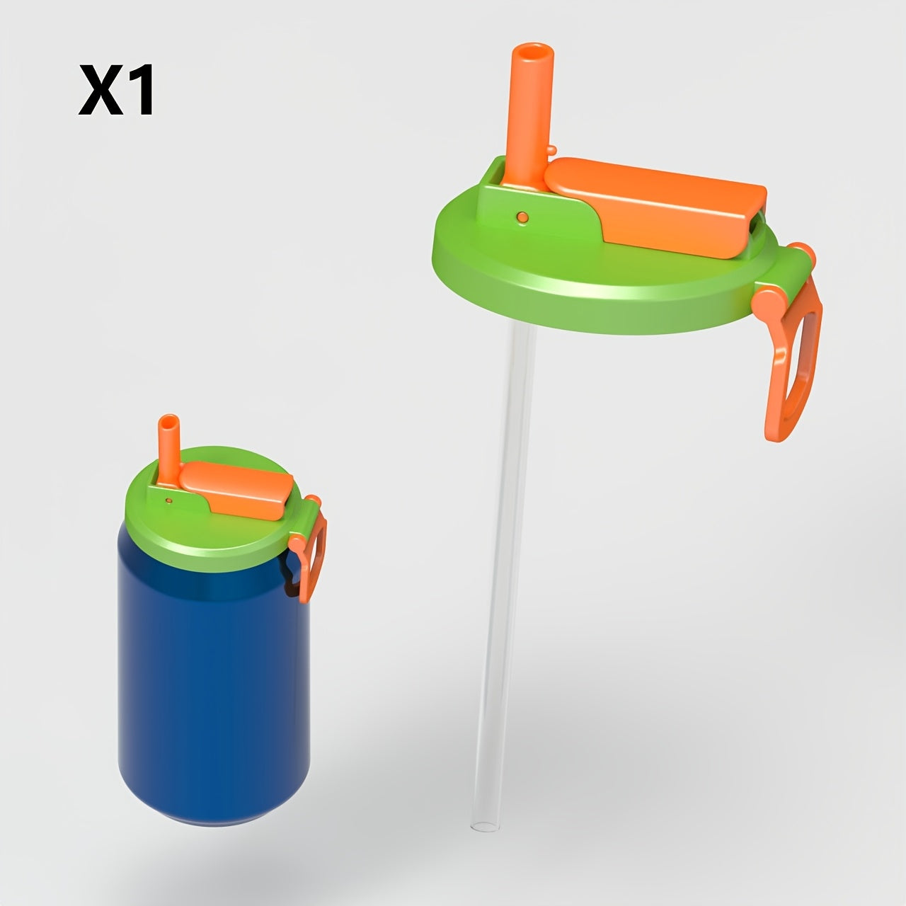Zingg Lid - Reusable Can Lid With Built-In Straw